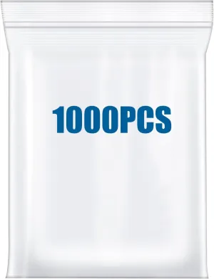 1000PCS 2"x2" Small Plastic Bags 2.4 Mil Clear Zip Resealable Lock Baggies Thick For Packaging Pill Jewelry Bag Durable