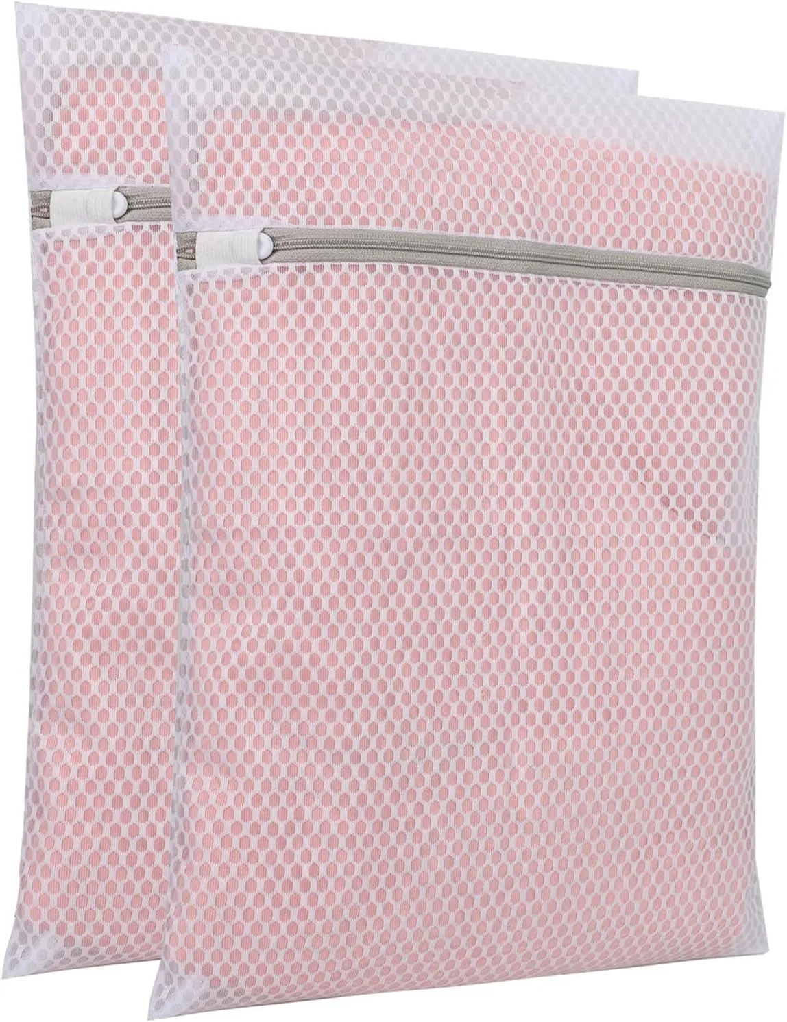 12 x 16 Inches Durable Honeycomb Mesh Laundry Bags,2Pcs/3Pcs lingerie bags for Laundry (Set of 2(12Inch16Inch))