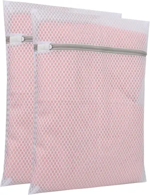 12 x 16 Inches Durable Honeycomb Mesh Laundry Bags,2Pcs/3Pcs lingerie bags for Laundry (Set of 2(12Inch16Inch))