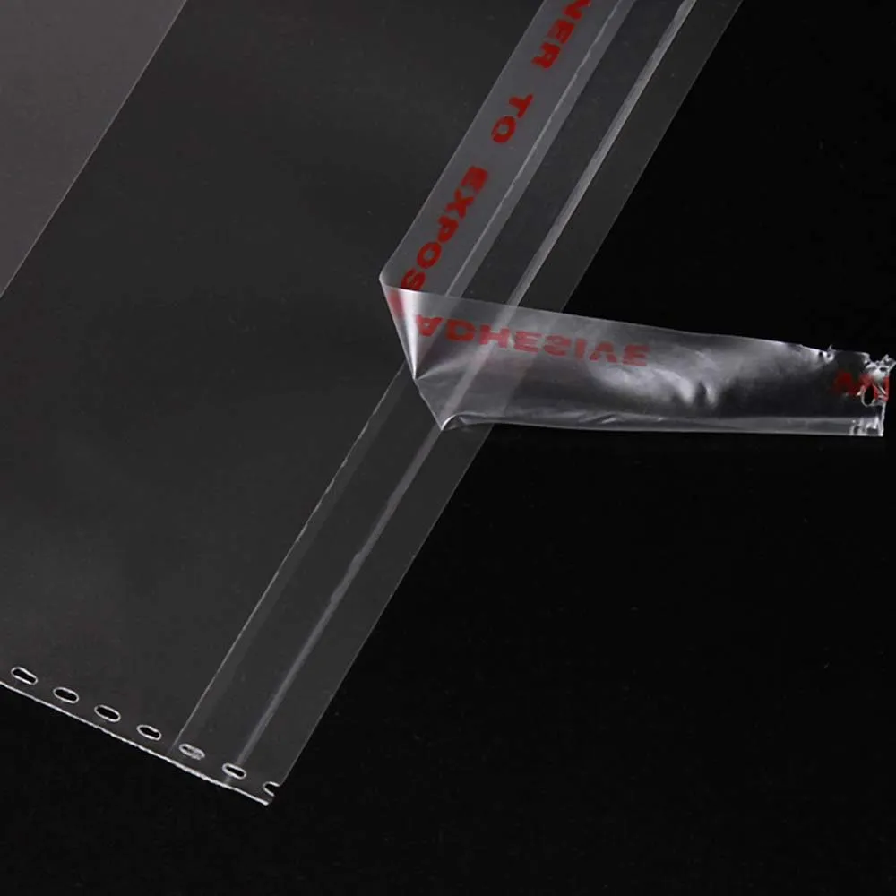 12x16 inches Large Clear Resealable Cellophane Bags for Packaging Products 500ct Plastic Self-sealing Gift Bags Self Adhesive for Gifts,Clothes, Small Business, Thank you Stickers