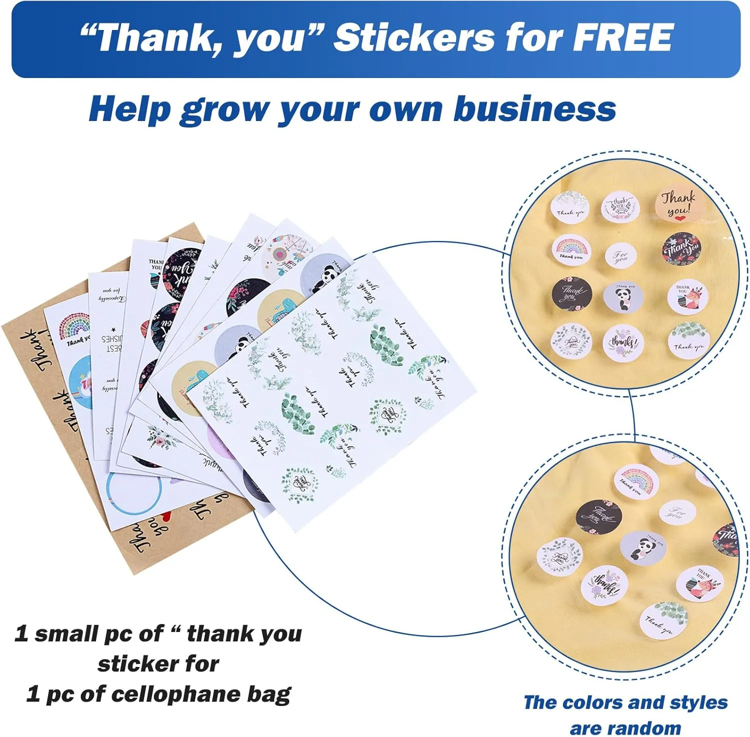 12x16 inches Large Clear Resealable Cellophane Bags for Packaging Products 500ct Plastic Self-sealing Gift Bags Self Adhesive for Gifts,Clothes, Small Business, Thank you Stickers