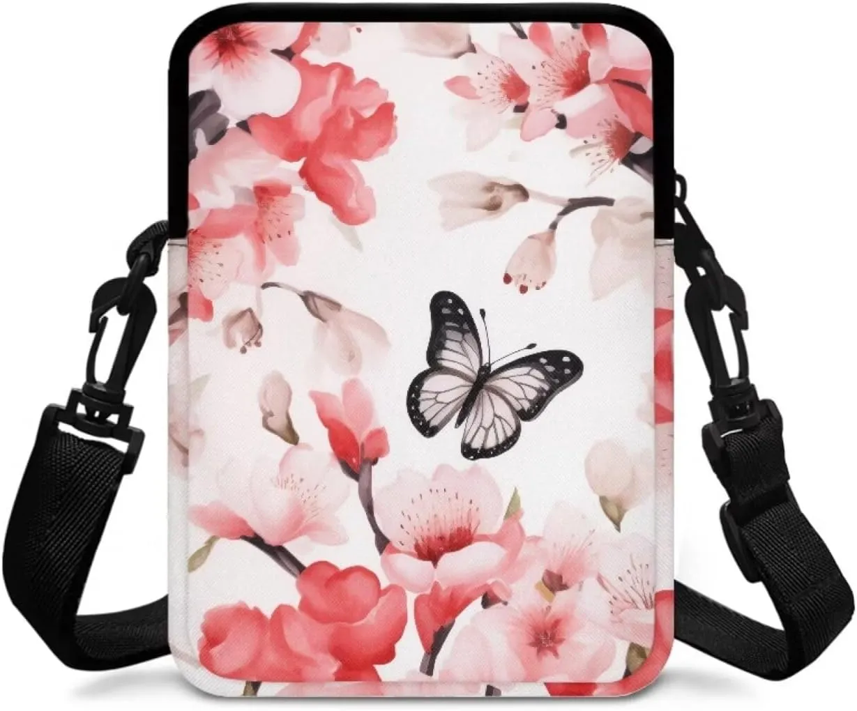 2 Layer Polyester Crossbody Chest Bag Satchel Sling Bags Waist Pouches for Women Girls