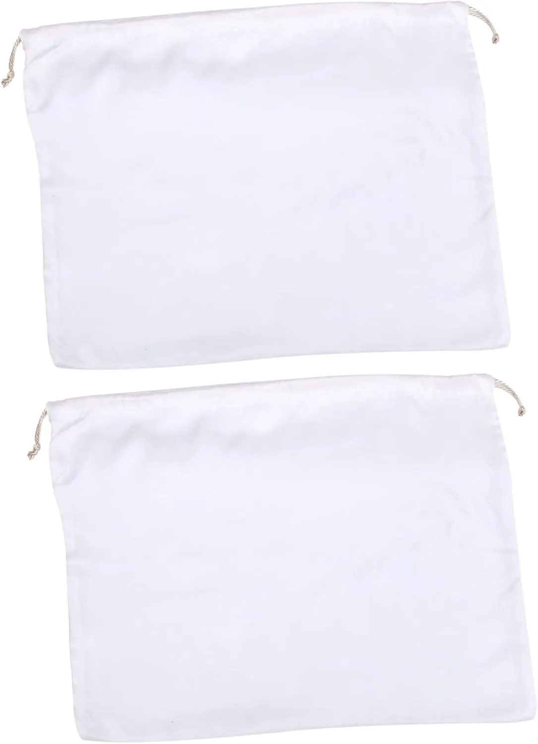 2 Pack of Storage Pouches Household Bag for Clothing Quilt Stain- Drawstring Simple Elegant Design