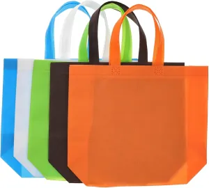 25pcs Reusable Canvas Tote Bags Grocery Shopping Bags Collapsible Design Strong Load Bearing Capacity for Organizing and Everyday Use Random Colors