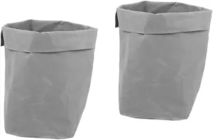 2pcs Kraft Paper Bread Bags Homemade Bread Storage Reusable Washable Paper Bags Kitchen Storage