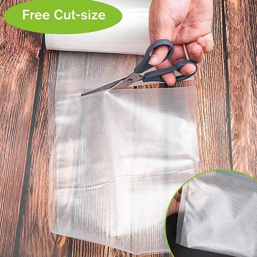 2ROLLS 25CM Vacuum Sealer Bags Rolls | Vacuum Food Saver | Storage Seal | 15M