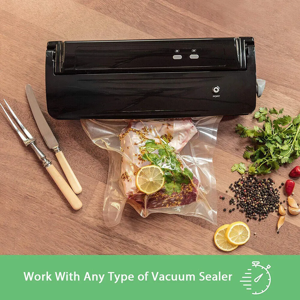 2ROLLS 25CM Vacuum Sealer Bags Rolls | Vacuum Food Saver | Storage Seal | 15M