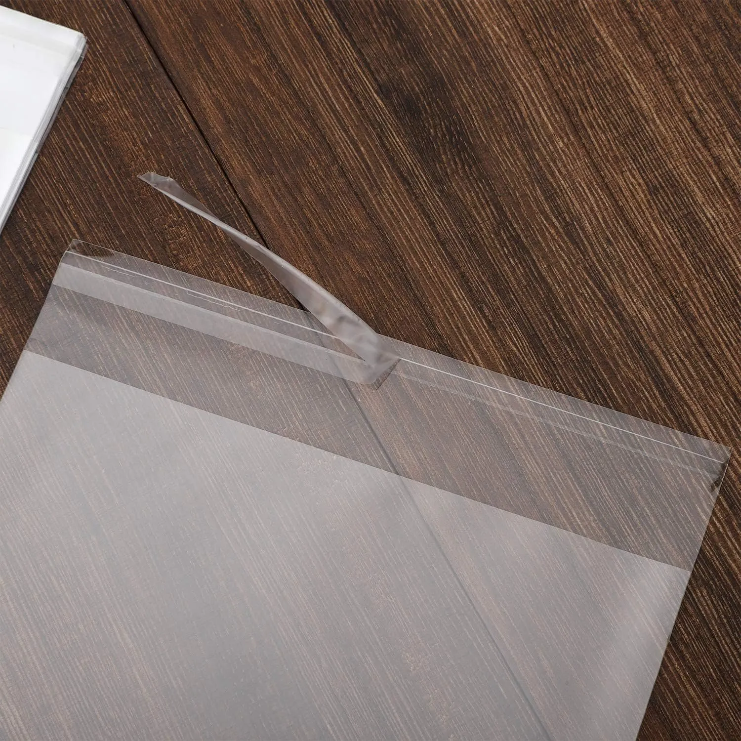 50 pcs Clear 11" x 14" Self Seal Cello Cellophane Bags Resealable Poly Bags 2.8 mils OPP Bag for Packaging Clothing, T Shirts, Party Decorative Gift
