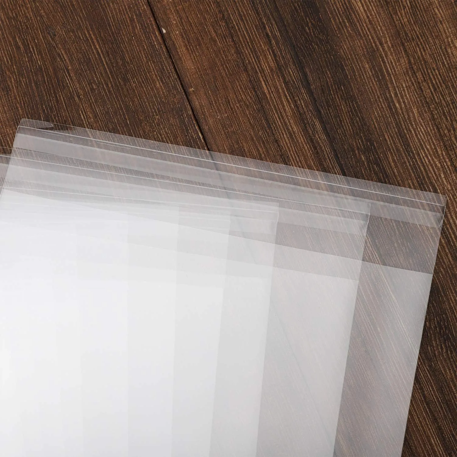 50 pcs Clear 11" x 14" Self Seal Cello Cellophane Bags Resealable Poly Bags 2.8 mils OPP Bag for Packaging Clothing, T Shirts, Party Decorative Gift