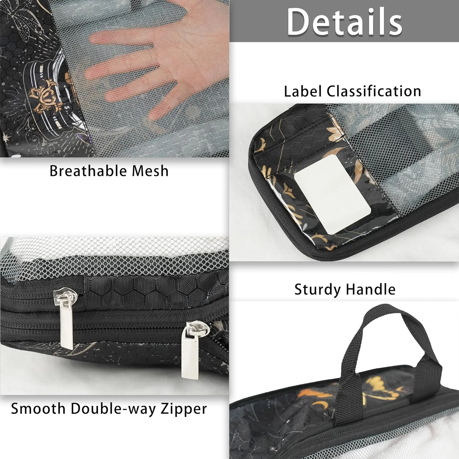 7 Pcs Compression Packing Cubes for Travel Luggage, Lightweight Suitcase Organizer Bags Set, Compression Packaging Cube for Travel Essentials, Packing Cubes for Carry on Suitcase
