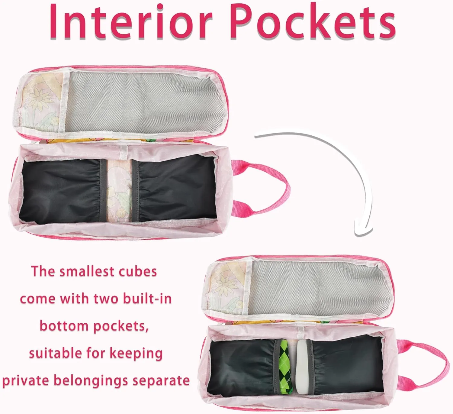 7 Pcs Compression Packing Cubes for Travel Luggage, Lightweight Suitcase Organizer Bags Set, Compression Packaging Cube for Travel Essentials, Packing Cubes for Carry on Suitcase
