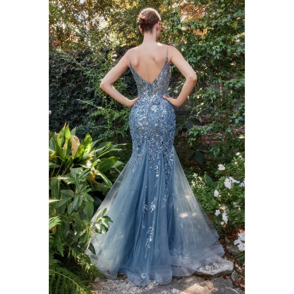 A1118 FITTED MERMAID GOWN