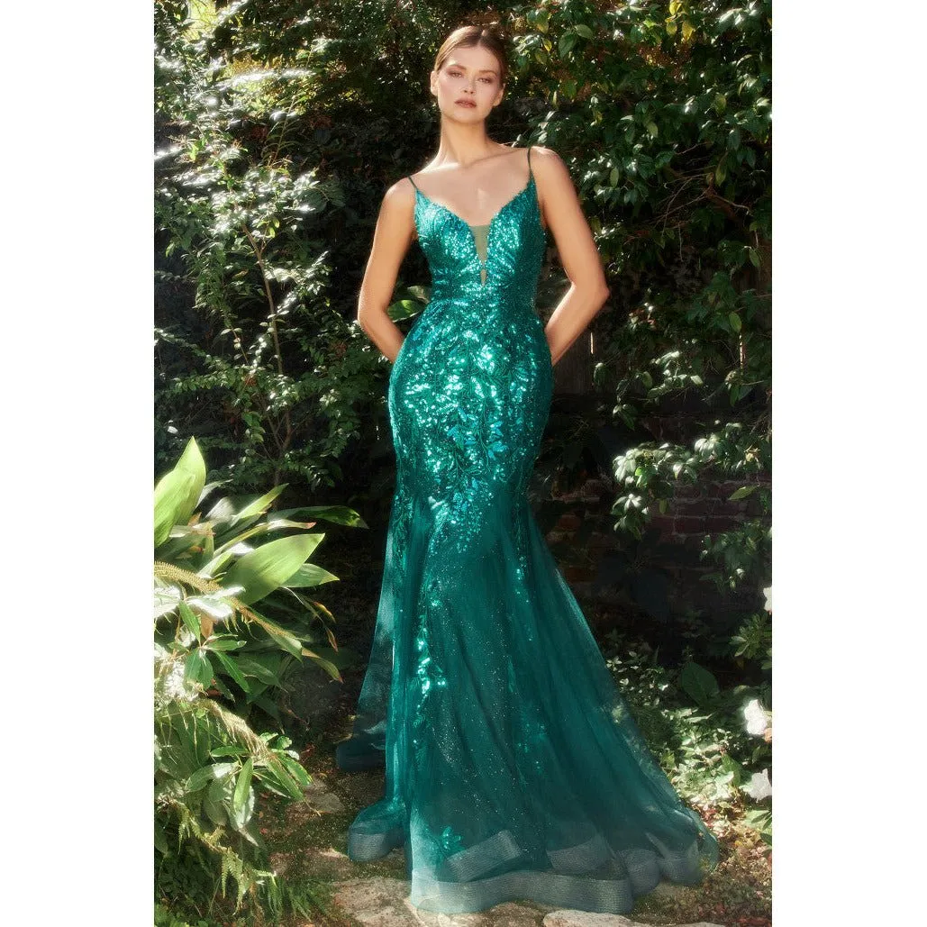 A1118 FITTED MERMAID GOWN