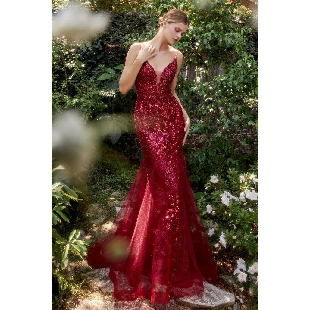 A1118 FITTED MERMAID GOWN