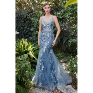 A1118 FITTED MERMAID GOWN
