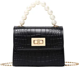 Athletic Crossbody Bags for Women Waterproof Nylon Crossbody Bags for Woman Trendy Clear Bag for Stadium Events(Black)