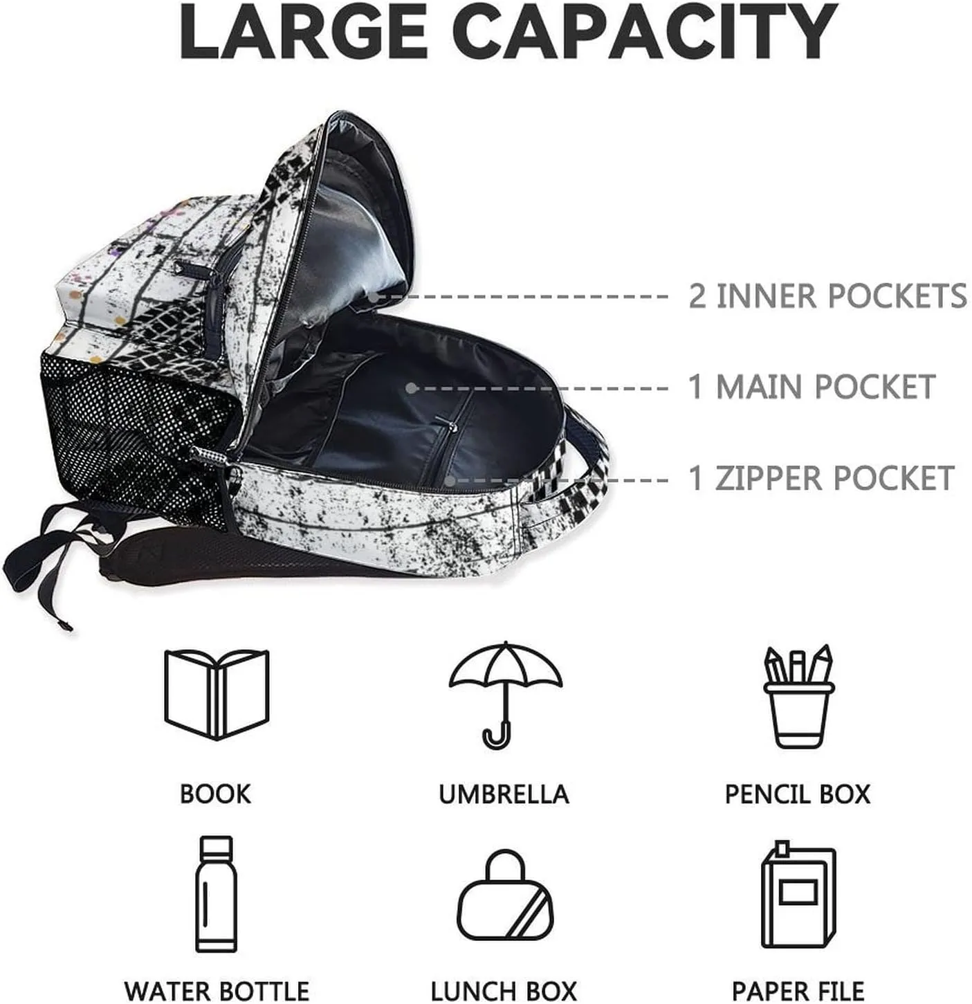 Backpack for Kids, 17 Inch Cool Car Backpacks for Boys, Yellow Lightweight Travel Bookbag for Middle School & High School