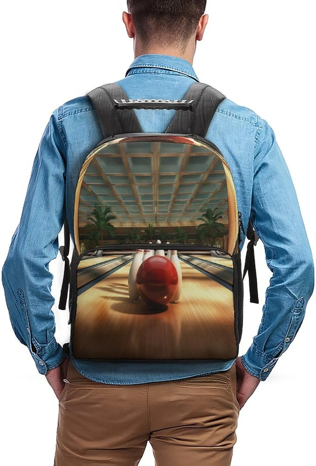 Backpacks Bowling Club Travel Bag Business Work Laptop Backpack