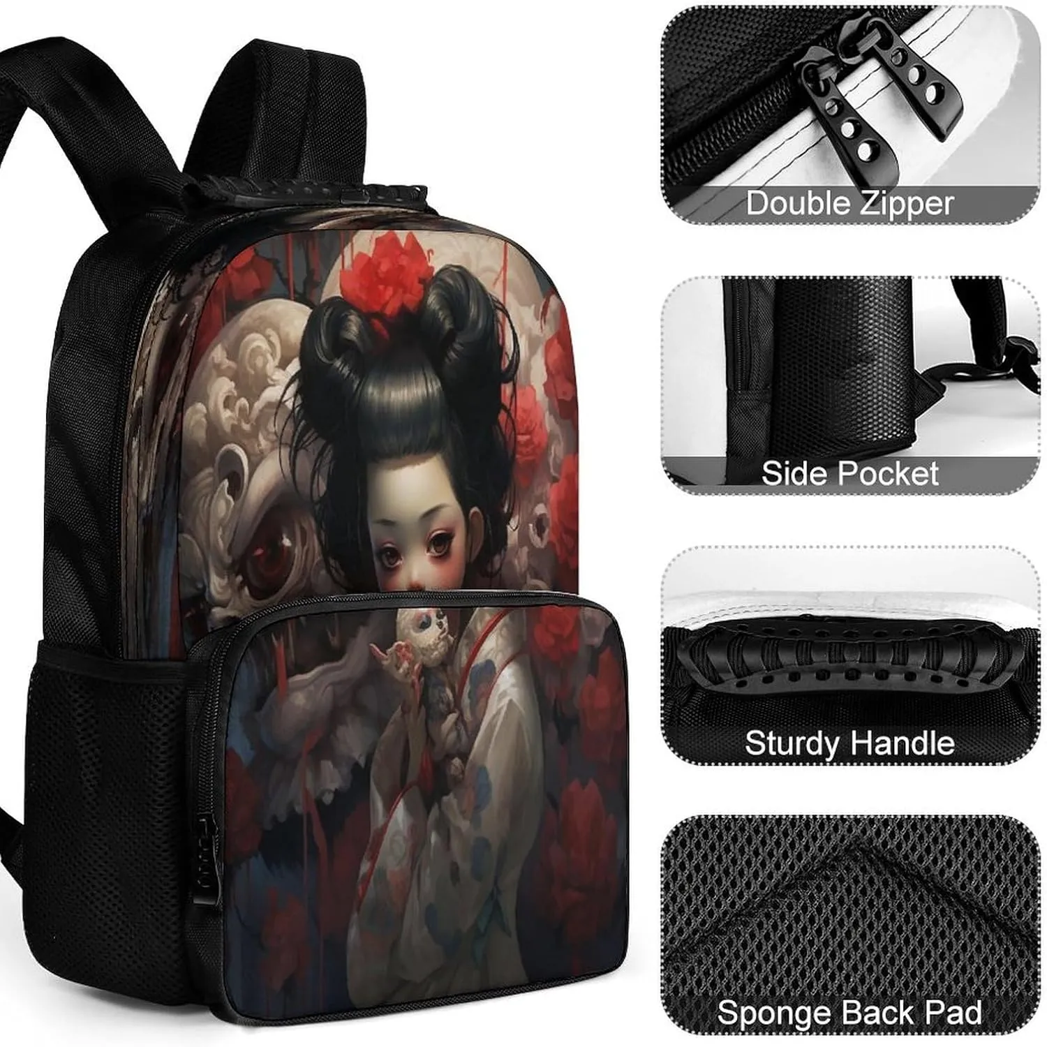 Backpacks Ghostcore Style Travel Bag Business Work Laptop Backpack