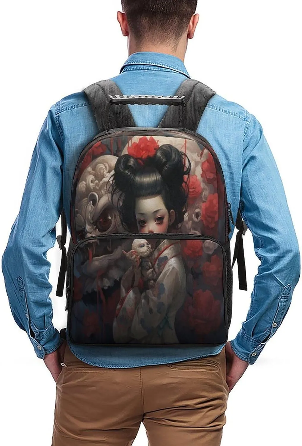 Backpacks Ghostcore Style Travel Bag Business Work Laptop Backpack