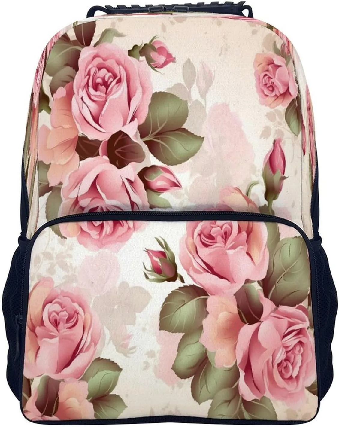 Backpacks Rose Floral Travel Bag Business Work Laptop Backpack