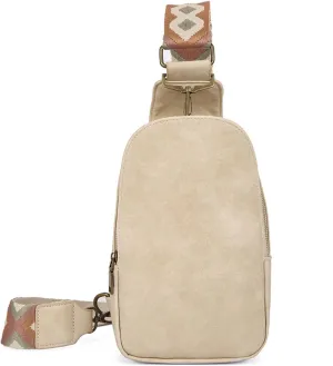 Bags for Women Women's Crossbody Bags Women's Bags Chest Bags Retro Print Waist Bags(Beige)