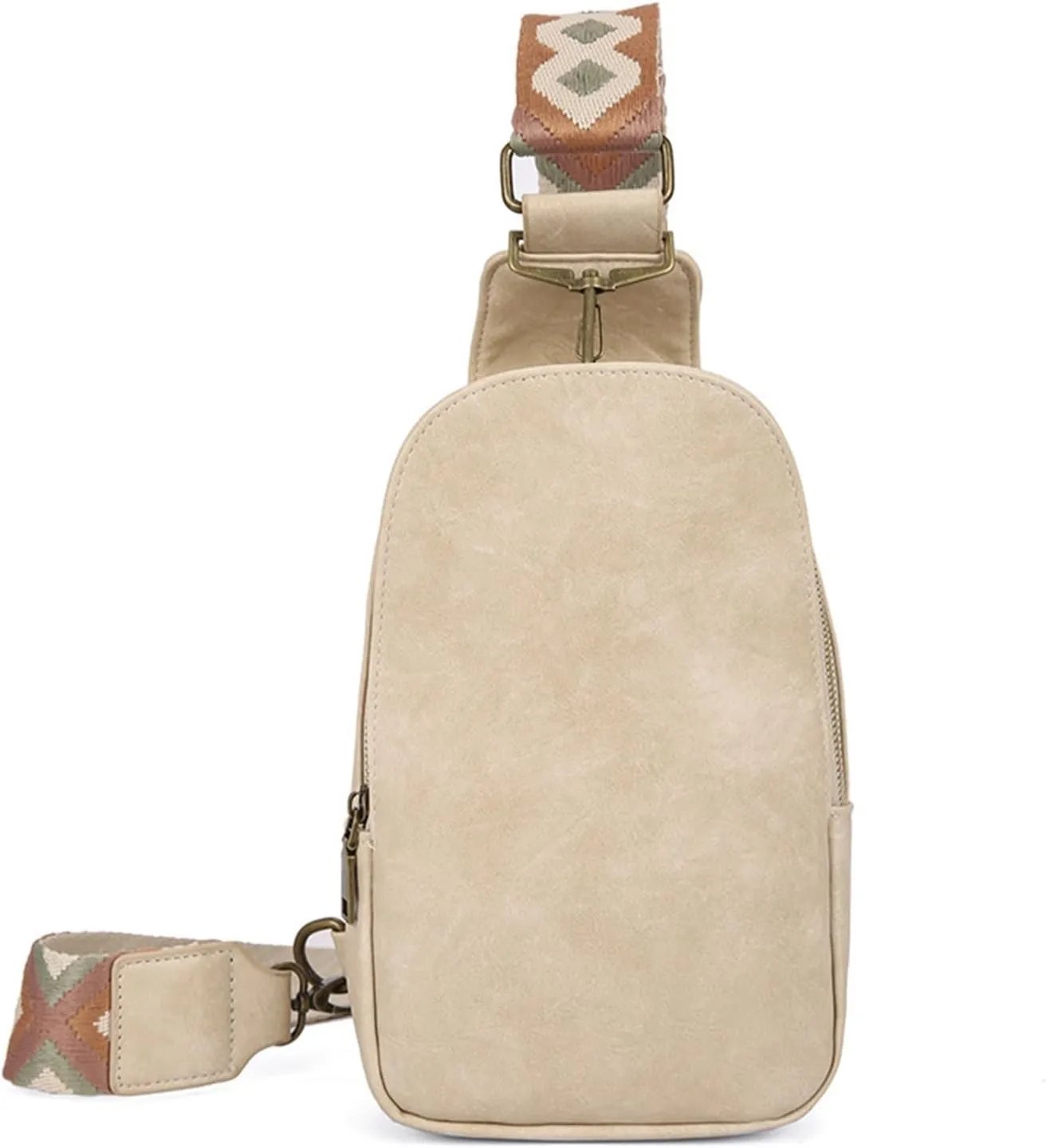Bags for Women Women's Crossbody Bags Women's Bags Chest Bags Retro Print Waist Bags(Beige)