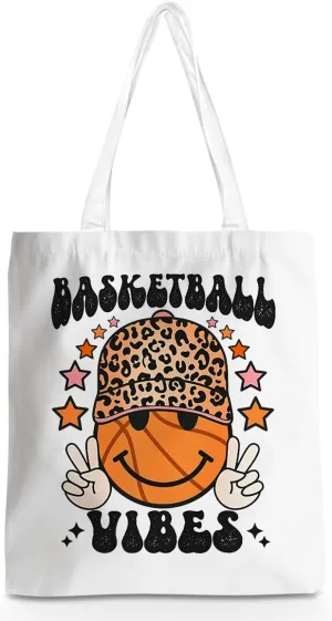 Basketball Storage Bag Sports Lovers Tote Bag, Basketball Stuff for Women Men Basketball Fans Player Daughter Son