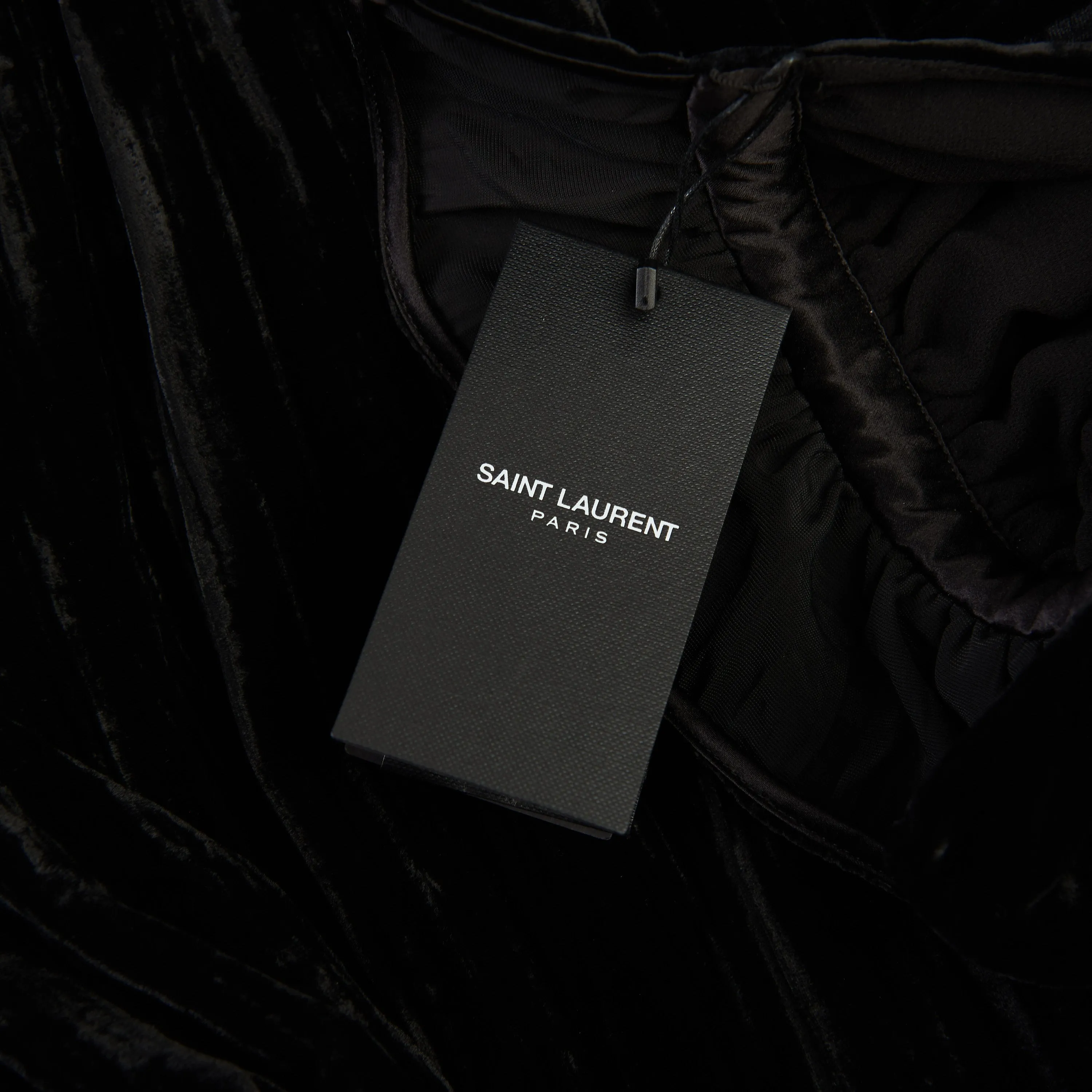 Black Short Mini Dress - Matte Velvet