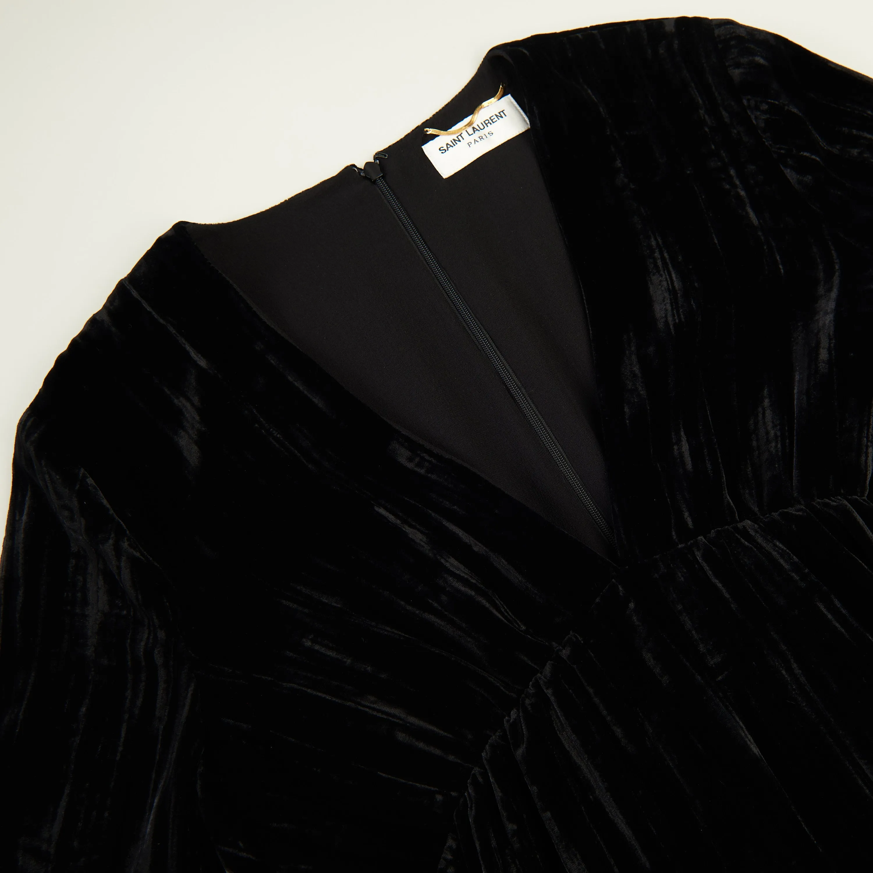 Black Short Mini Dress - Matte Velvet