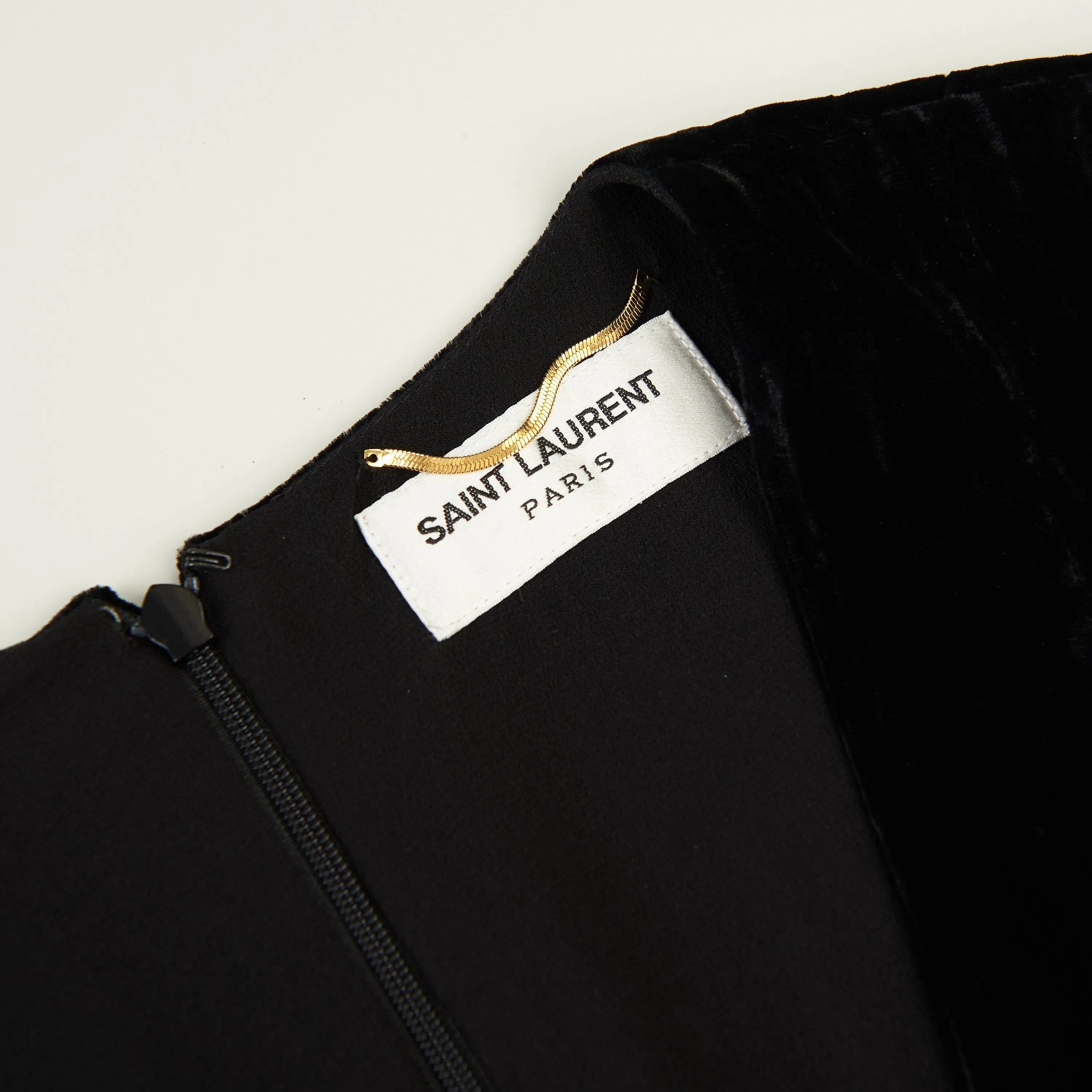 Black Short Mini Dress - Matte Velvet