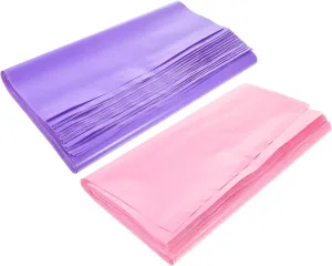 Cabilock Abs Material Reusable Merchandise Bags 100pcs Retail Bags Handles 12x15in Pink/purple