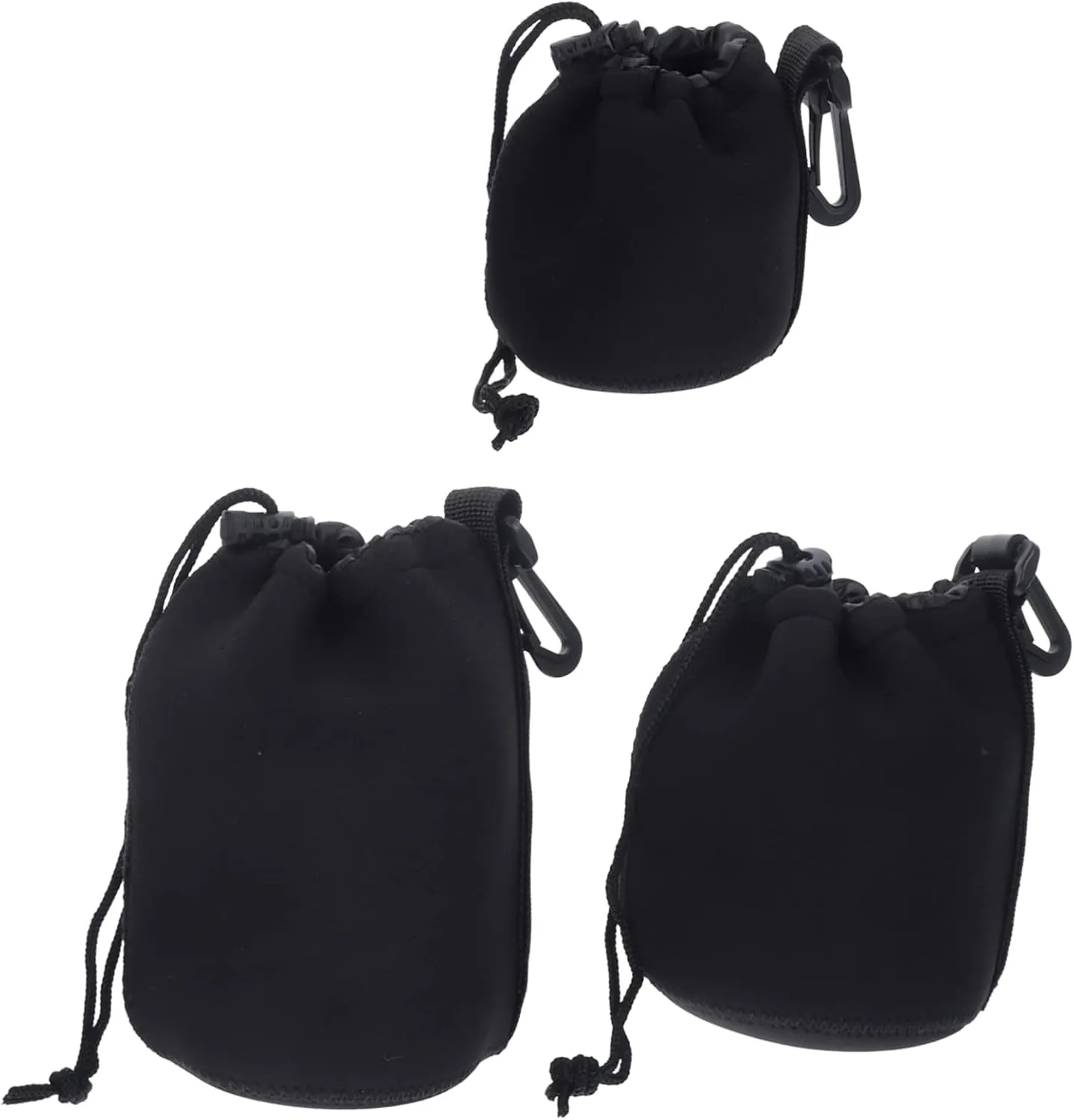 Camera Lens Protector Wrap 3 Pack Small Drawstring Pouch Lens Storage Bag