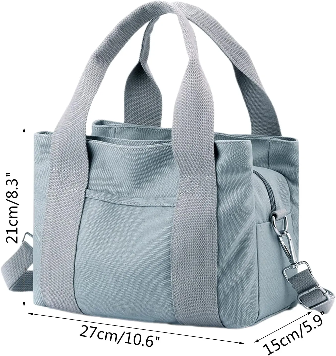 Canvas Tote Bags for Women Cute Hobo Tote Handbags Clutch Purses with Zipper Closure Mothers Day Gifts