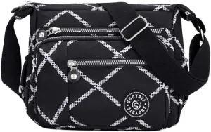 Carryall Bag 28, B4/black Crossbody Bags for Women Pocketbooks Soft Pu Leather Purses and Handbags Multi Pocket Shoulder Bag