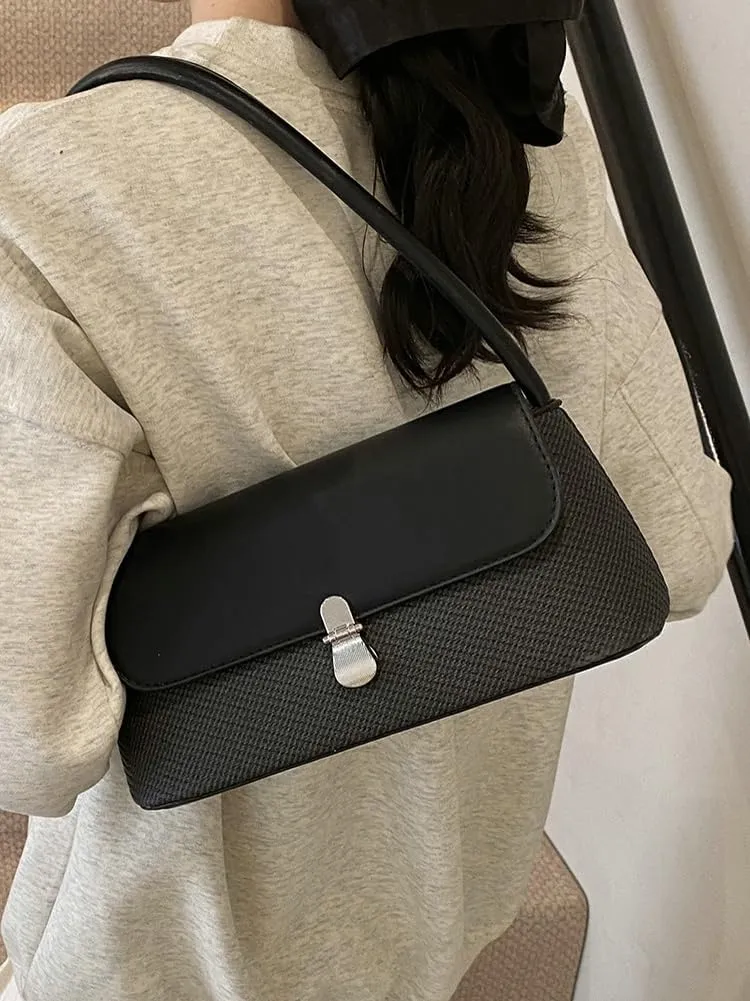 Casual Shoulder Purses For Women Cute Tote Handbag Underarm Bag Commuter Travel Satchels PU Leather 2025