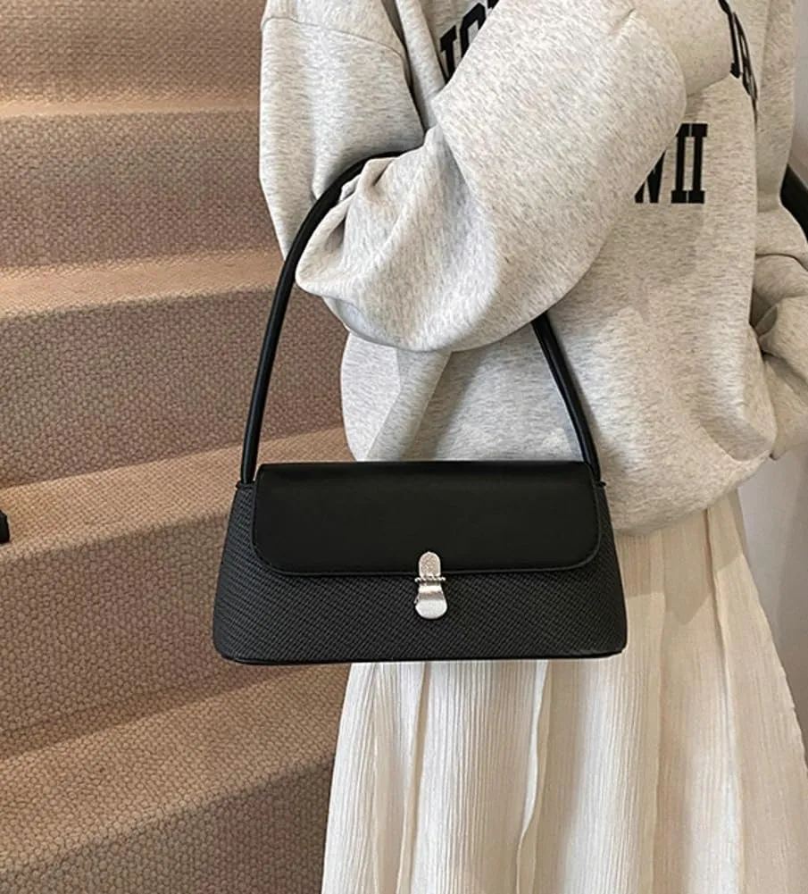 Casual Shoulder Purses For Women Cute Tote Handbag Underarm Bag Commuter Travel Satchels PU Leather 2025