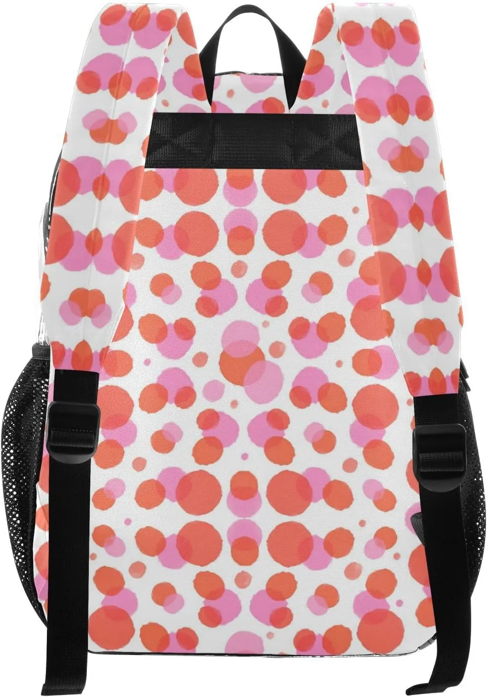 Clear Backpack for Stadium Events School Backpacks Girls Boys heavy duty PVC Waterproof Transparent Plastic Book Bag for Women Work Abstract Dotty