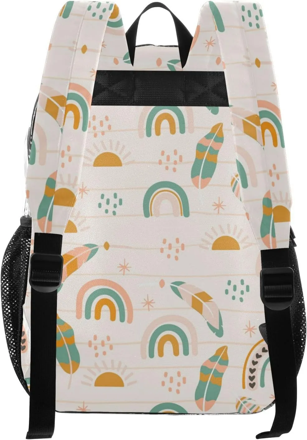 Clear Backpack for Stadium Events School Backpacks Girls Boys heavy duty PVC Waterproof Transparent Plastic Book Bag for Women Work Boho Pattern