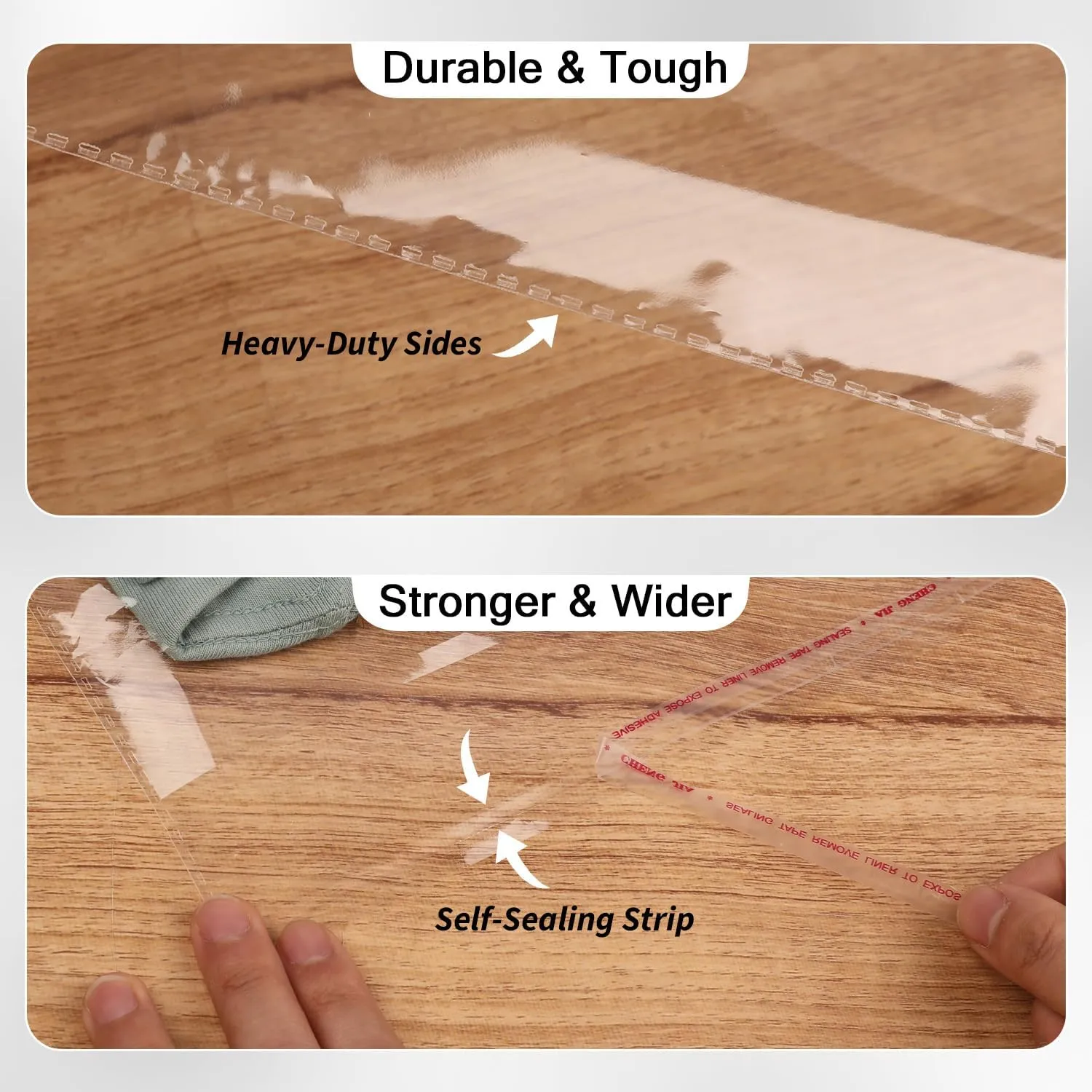 Clear Cellophane Plastic Bags 100Pcs 9x12 Resealable Poly Packaging for Clothing Shirts Gifts Self Sealing Shipping Bags for Clothes Small Business