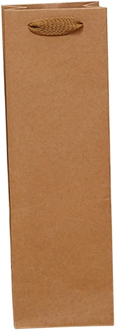 CLISPEED 12Pcs Paper Red Wine Hand Bags Durable Drinks Packaging Bags for Safe Storage Single Vessel and Events