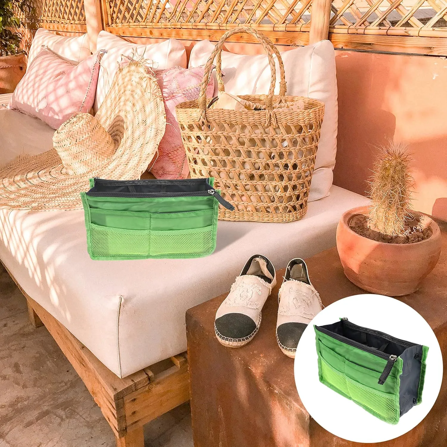 Clutch Liner Large Capacity Storage Bag Travel Toiletry Bag Pouches for Travel