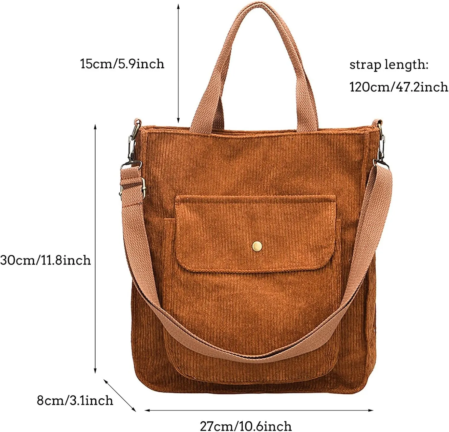 Crossbody Bags for Women Corduroy Tote Bag Women Shoulder Bag Casual Top Handle Ladies Handbags