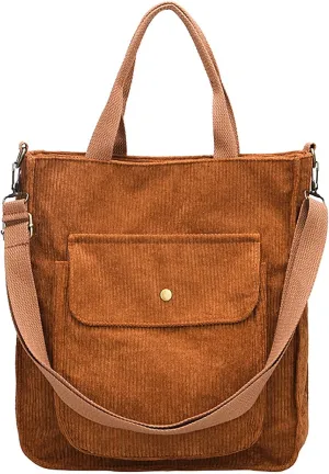Crossbody Bags for Women Corduroy Tote Bag Women Shoulder Bag Casual Top Handle Ladies Handbags