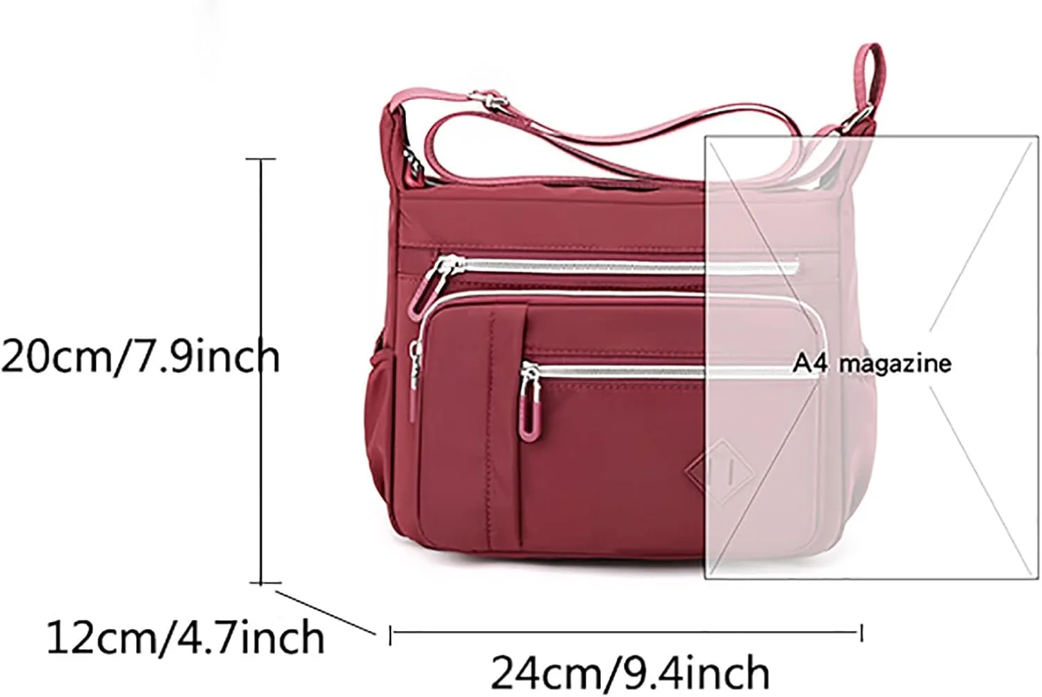 Crossbody Travel Bags for Women Stadium Crossbody Messenger Bags for Concerts Sporting Events Spring Purse 2025(One Size)