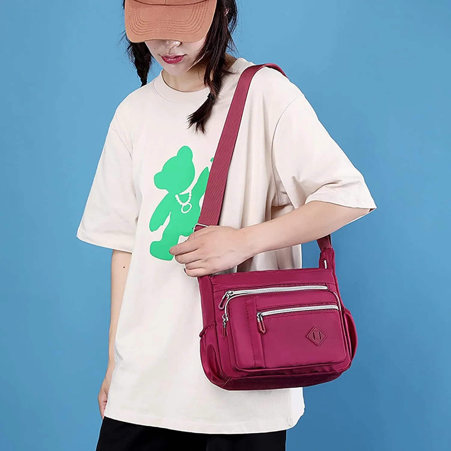 Crossbody Travel Bags for Women Stadium Crossbody Messenger Bags for Concerts Sporting Events Spring Purse 2025(One Size)