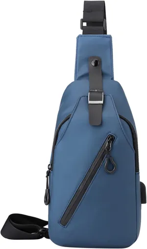 Crossbody Waterproof Trendy Bag for Men Women Cell Phone Chest Bags for Travel Work Gym Water Proof Bag(Blue)