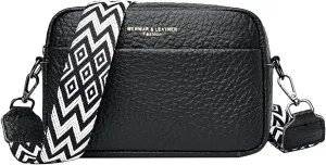 Crossbody Waterproof Trendy Bag for Men Women Cross Body Shoulder Bags with Keyholder 2025 Large Handbags(Black)
