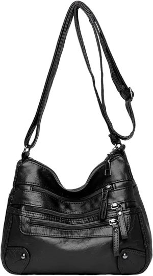 Crossbody Zipper Bag Women Bags Fashionable Middle Mother Bags Large Capacity Shoulder Crossbody Casual