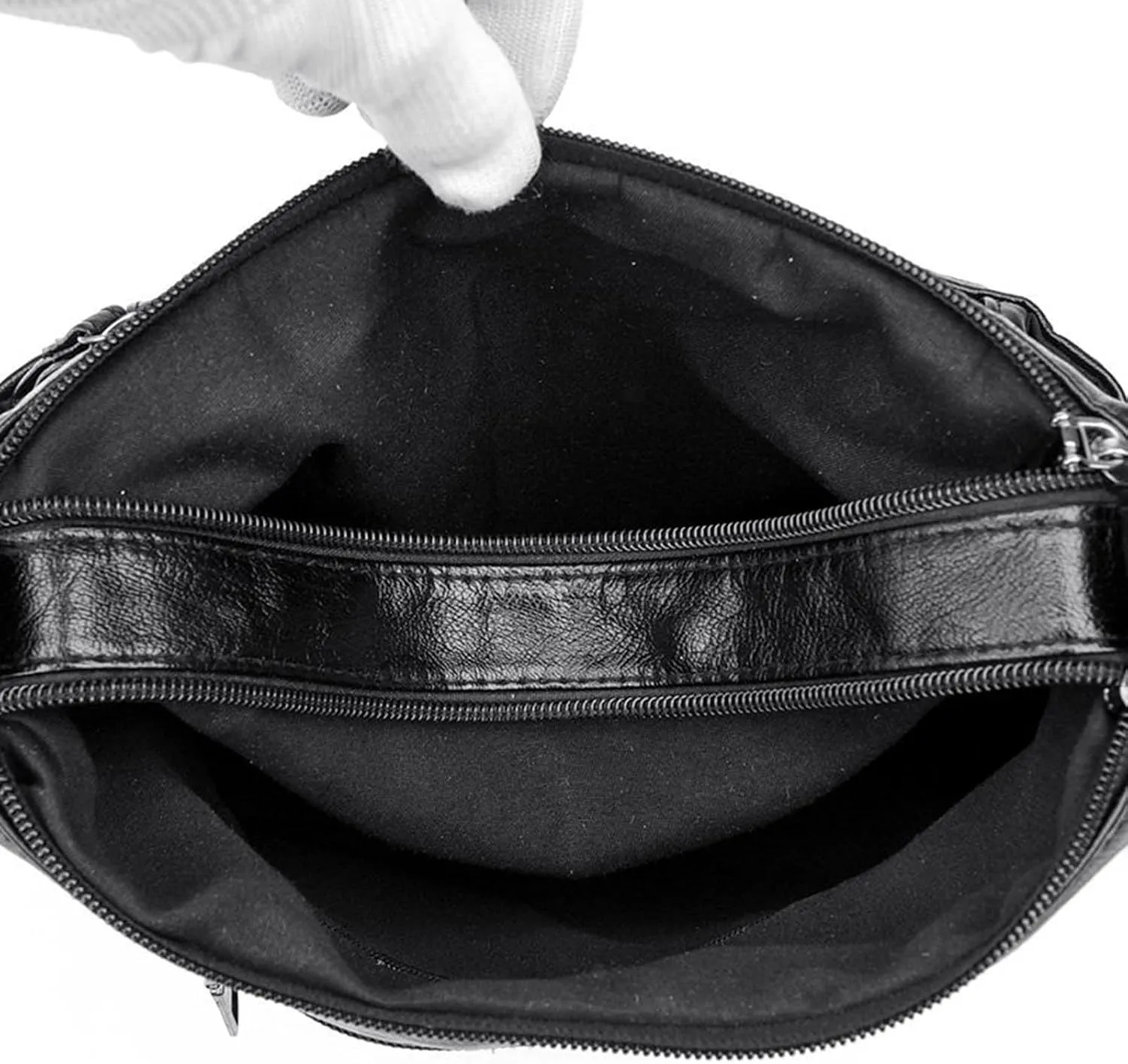 Crossbody Zipper Bag Women Bags Fashionable Middle Mother Bags Large Capacity Shoulder Crossbody Casual